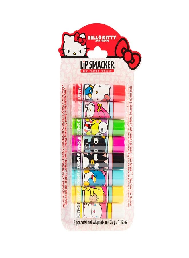 Lip Smacker Sanrio Hello Kitty and Friends 8-Piece Flavored Lip Balm, My Melody, Little Twin Stars, and Chococat, Hydrating & Protecting - Cruelty-Free - Image 1